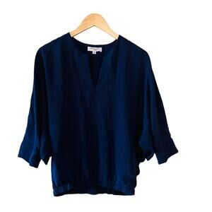 Derek Lam Split Neck Dolman Sleeves Boxy Top Size EU 40 Blue